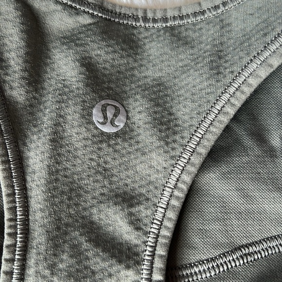 Lululemon Racerback Olive Green Bra- 6 - Picture 4 of 6